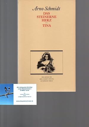 Bild des Verkufers fr Das steinerne Herz - Tina. Werke - Bargfelder Ausgabe - Studienausgabe. Werkgruppe I - Band 2.1. zum Verkauf von Antiquariat Schrter -Uta-Janine Strmer