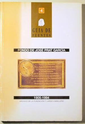 Bild des Verkufers fr FONDO DE JOS PRAT GARCA 1905-1994 - Madrid 1997 zum Verkauf von Llibres del Mirall