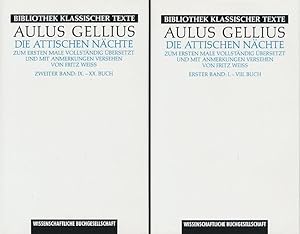 Die attischen Nächte. 2 Bände (komplett). Zum ersten Male vollständig übersetzt und mit Anmerkung...