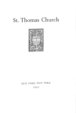 Imagen del vendedor de St. Thomas Church a la venta por WeBuyBooks