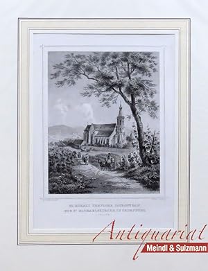 "Die St. Michaelskirche in Oedenburg - Sz. Mihály Temploma Sopronyban". Aus Ludwig Rohbock und Jo...