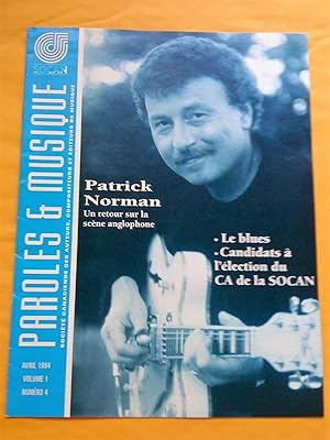 Paroles & Musique, vol. 1, no 4, avril 1994