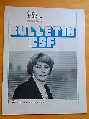 Le Bulletin du CSF, vol. 5, no 6, novembre-décembre 1978