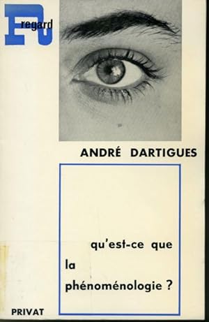 Imagen del vendedor de Qu'est-ce que la phnomnologie ? a la venta por Librairie Le Nord