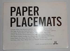 Bild des Verkufers fr Paper Placemats (alt. spelling Place Mats) zum Verkauf von David Bunnett Books
