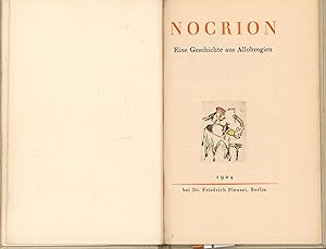 Nocrion,Eine Geschichte aus Allobrogien,Handgearbeitete Einbände von Maria Lühr, Berlin. Nr. 12.