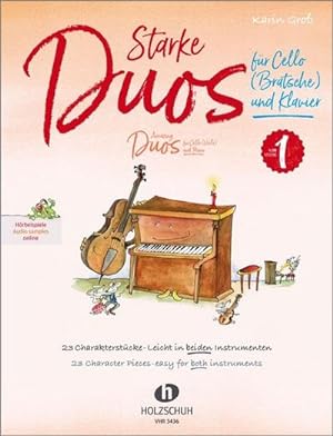 Bild des Verkufers fr Starke Duos (+Online Audio)fr Violoncello (Viola) und Klavier zum Verkauf von AHA-BUCH GmbH