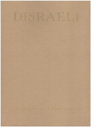 Image du vendeur pour [Benjamin] Disraeli mis en vente par Diatrope Books