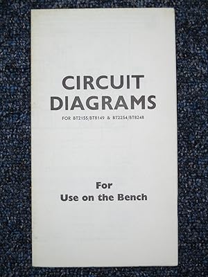 Bild des Verkufers fr Circuit Diagrams for BT2155 / BT8149,. BT2254 / BT8248 G.E.C. Television. For use on the Bench. zum Verkauf von Tony Hutchinson