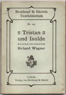 Bild des Verkufers fr Tristan und Isolde. zum Verkauf von Leonardu