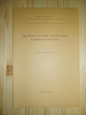 Seller image for Beitrge zu den trkischen Runeninschriften for sale by Expatriate Bookshop of Denmark