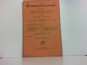 Bild des Verkufers fr Meteorologische Zeitschrift. Herausgegeben im Auftrag der sterreichischen Gesellschaft fr Meteorologie und der Deutschen Meteorologischen Gesellschaft. 37. Jahrgang.55. Band der Zeitschrift der sterr. Gesellschaft fr Meteorologie. Heft 9.-1920. zum Verkauf von Zellibooks. Zentrallager Delbrck