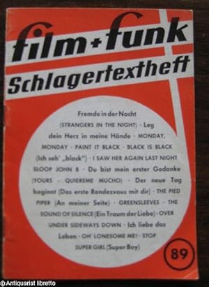 film + funk. Schlagertextheft 89.