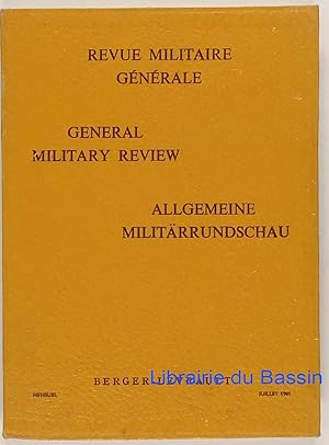 Revue militaire générale General military review Allgemeine militärrundschau n°7
