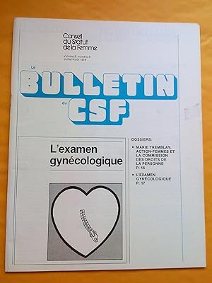 Le Bulletin du CSF, vol. 5, no 3, juillet-août 1978