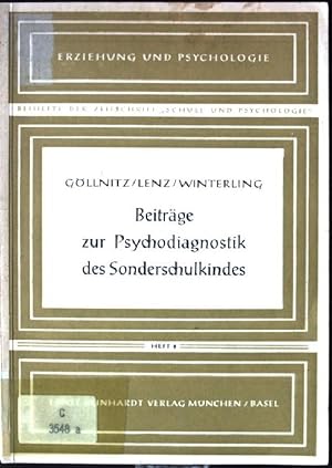 Image du vendeur pour Beitrge zur Psychodiagnostik des Sonderschulkindes mis en vente par books4less (Versandantiquariat Petra Gros GmbH & Co. KG)