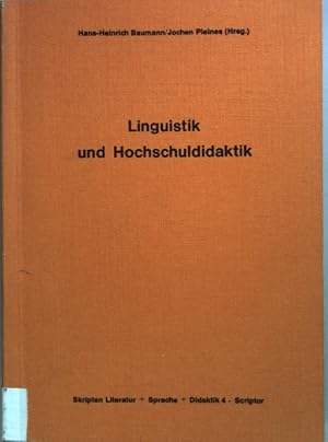 Image du vendeur pour Linguistik und Hochschuldidaktik. Skripten ; 4 mis en vente par books4less (Versandantiquariat Petra Gros GmbH & Co. KG)