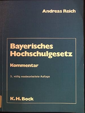 Imagen del vendedor de Bayerisches Hochschulgesetz: Kommentar. a la venta por books4less (Versandantiquariat Petra Gros GmbH & Co. KG)