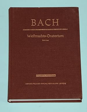 Bild des Verkufers fr Johann Sebastian Bach - Weihnachts-Oratorium BMV 248 --- Studien-Partitur zum Verkauf von Rmpelstbchen