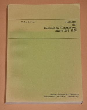 Imagen del vendedor de Register der Hessischen Floristischen Briefe 1952-1968 / Schriftenreihe - Beiheft 22 / a la venta por Rmpelstbchen