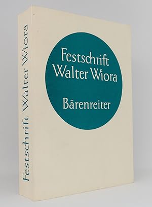 Bild des Verkufers fr Festschrift fr Walter Wiora zum 30. Dezember 1966 zum Verkauf von exlibris24 Versandantiquariat