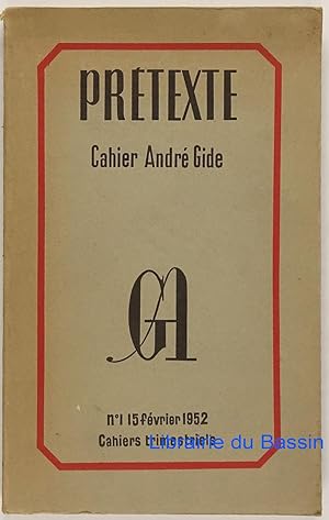 Prétexte n°1 Cahier André Gide