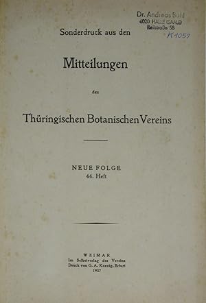 Bild des Verkufers fr Das ehemalige Vorkommen von Gentiana lutea in Thringen, zum Verkauf von Versandantiquariat Hbald