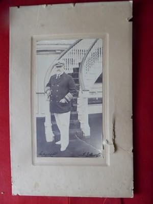 Portrait Of King Edward VII in Naval Uniform on Board H M Yacht Victoria & Albert. A Vintage Imag...