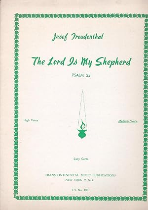 Seller image for The Lord is My Shepherd Psalm 23 Medium voice for sale by Meir Turner