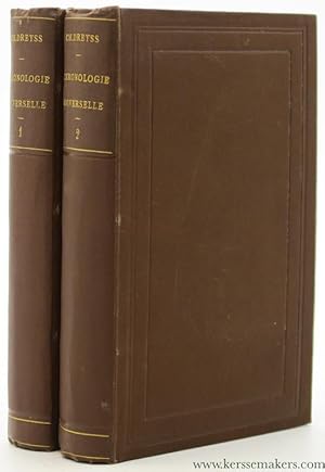 Imagen del vendedor de Chronologie Universelle suive de listes chronologiques et de tableaux gnalogiques. Quatrieme edition corrigee et continuee jusqu'en 1872. a la venta por Emile Kerssemakers ILAB