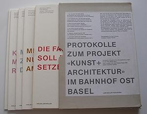 Image du vendeur pour Protokolle Zum Projekt - Kunst + Architektur - im Bahnhof Ost Basel (6 hefte / 6 volumes complete) mis en vente par David Bunnett Books