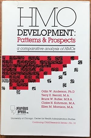 Immagine del venditore per HMO Development: Patterns and Prospects (Continuing CHAS Research Series, 33) venduto da Molly's Brook Books