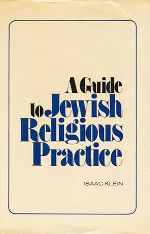Image du vendeur pour A Guide to Jewish Religious Practice mis en vente par Bookshop Baltimore