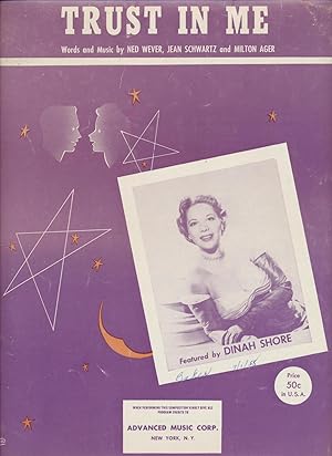 Seller image for TRUST IN ME (Featured by DINAH SHORE) for sale by Rose City Books