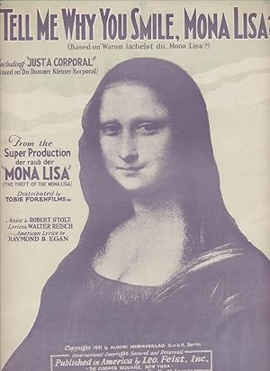 Imagen del vendedor de TELL ME WHY YOU SMILE, MONA LISA? a la venta por Rose City Books