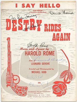 [Sheet Music]: "I Say Hello" from Destry Rides Again