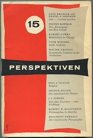 Bild des Verkufers fr Perspektiven: Heft 15, Frhjahr 1956 zum Verkauf von Between the Covers-Rare Books, Inc. ABAA