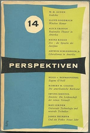 Immagine del venditore per Perspektiven: Heft 14, Winter 1956 venduto da Between the Covers-Rare Books, Inc. ABAA