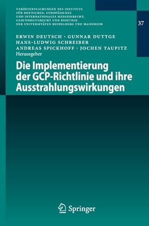 Seller image for Die Implementierung der GCP-Richtlinie und ihre Ausstrahlungswirkungen for sale by AHA-BUCH GmbH