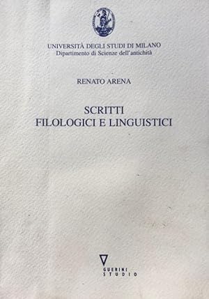 SCRITTI FILOLOGICI E LINGUISTICI