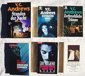 Seller image for Konvolut mit sechs Bcher (Krimi/Thriller-Paket): 1. Stunden der Nacht ; 2. Schwarzer Engel ; 3. Zerbrechliche Trume ; 4. Gebrochene Schwingen ; 5. Schau dich nicht um ; 6. Venezianisches Finale - Commissario Brunettis erster Fall for sale by Versandantiquariat Manuel Weiner