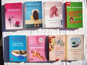 Immagine del venditore per Konvolut mit acht Bcher (Paket Literatur): 1. Schwerelos ; 2. Mondscheintarif - Roman ; 3. Herzsprung ; 4. Familienpackung ; 5. Jeder Fisch ist schn - wenn er an der Angel hngt ; 6. Ein Liebhaber zuviel ist noch zuwenig ; 7. Ich schenk dir meinen Mann! ; 8. Generation Golf - Eine Inspektion venduto da Versandantiquariat Manuel Weiner