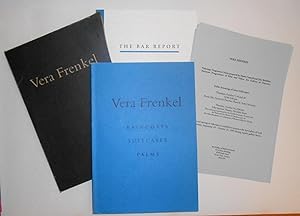 Seller image for Vera Frenkel - Raincoats Suitcases Palms - The Bar Report (York University, Torontosep 29 - October 31 1993) for sale by David Bunnett Books