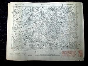 South Farnham, The Bourne, Rowledge, Wrecclesham, Ordnance Survey Map, 1938 Provisional Edition R...