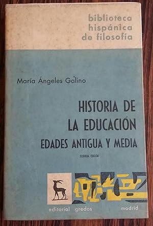 Historia de la educacion. edades antigua y media