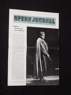 Bild des Verkufers fr Das Opernjournal der Deutschen Oper Berlin [Opern-Journal]. Informationen, Bilder, Essays. Nr. 4, Januar 1964. Schwerpunkt: WENN ICH KNIG WR' von Adolphe Adam zum Verkauf von Fast alles Theater! Antiquariat fr die darstellenden Knste