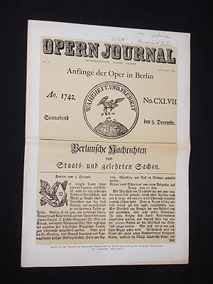 Bild des Verkufers fr Das Opernjournal der Deutschen Oper Berlin [Opern-Journal]. Informationen, Bilder, Essays. Nr. 10, Juni/ Juli 1965. Schwerpunkt: Ballett zum Verkauf von Fast alles Theater! Antiquariat fr die darstellenden Knste