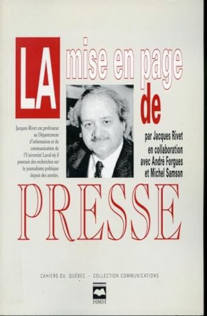 Bild des Verkufers fr La mise en page de la presse zum Verkauf von Librairie Le Nord