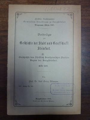 Imagen del vendedor de Beitrge zur Geschichte der Stadt und Grafschaft Steinfurt, a la venta por Antiquariat Orban & Streu GbR