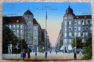 Ansichtskarte AK Breslau. Blick in die Neue Taschenstraße / Hotel Kronprinz